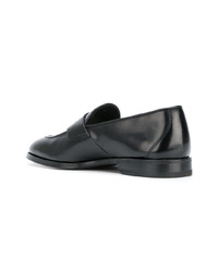 schwarze Leder Slipper von Henderson Baracco