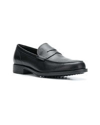 schwarze Leder Slipper von Tod's