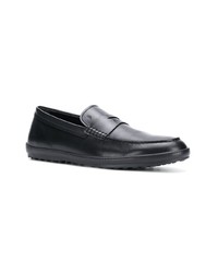 schwarze Leder Slipper von Tod's