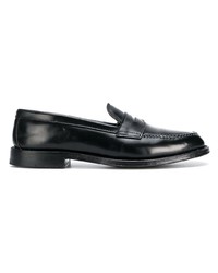 schwarze Leder Slipper von Alden