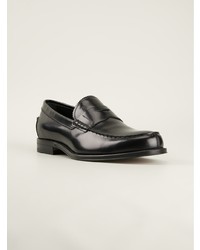 schwarze Leder Slipper von Tod's