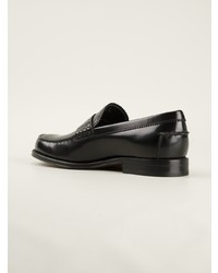 schwarze Leder Slipper von Tod's