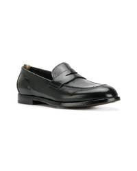 schwarze Leder Slipper von Officine Creative