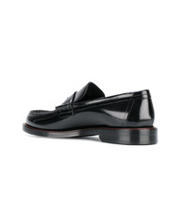 schwarze Leder Slipper von Burberry