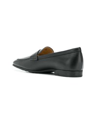 schwarze Leder Slipper von Tod's