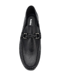 schwarze Leder Slipper von Baldinini