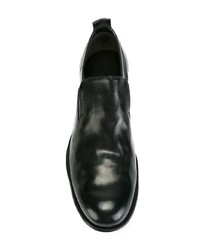 schwarze Leder Slipper von Officine Creative