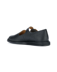 schwarze Leder Slipper von Hender Scheme