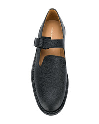 schwarze Leder Slipper von Hender Scheme