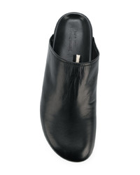 schwarze Leder Slipper von Damir Doma