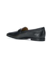 schwarze Leder Slipper von Tod's