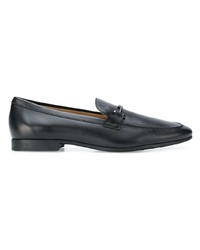 schwarze Leder Slipper von Tod's