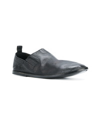 schwarze Leder Slipper von Marsèll