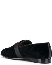 schwarze Leder Slipper von Tod's