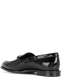 schwarze Leder Slipper von Tod's