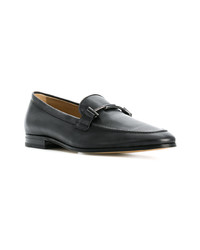 schwarze Leder Slipper von Tod's