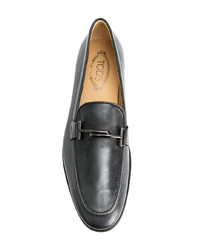 schwarze Leder Slipper von Tod's