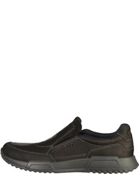 schwarze Leder Slipper von Ecco