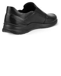 schwarze Leder Slipper von Ecco