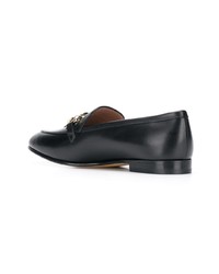 schwarze Leder Slipper von Salvatore Ferragamo