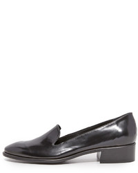 schwarze Leder Slipper von Rachel Comey