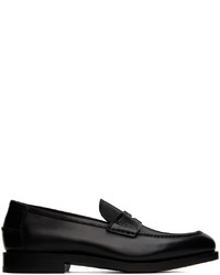 schwarze Leder Slipper von Ferragamo