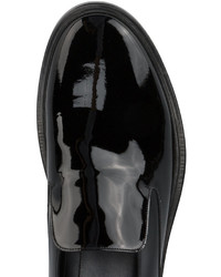 schwarze Leder Slipper von Balenciaga