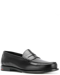 schwarze Leder Slipper von Givenchy