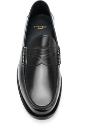 schwarze Leder Slipper von Givenchy