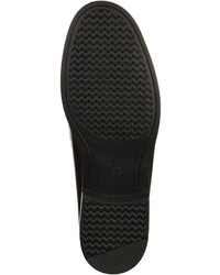 schwarze Leder Slipper von Geox