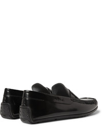 schwarze Leder Slipper von Tod's