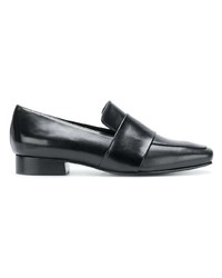 schwarze Leder Slipper von Dorateymur