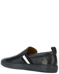 schwarze Leder Slipper von Bally