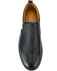 schwarze Leder Slipper von Bally