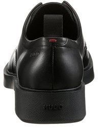 schwarze Leder Slipper von Hugo