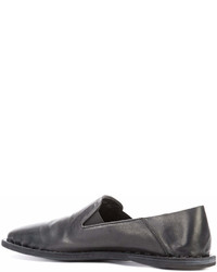 schwarze Leder Slipper von Officine Creative