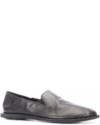 schwarze Leder Slipper von Officine Creative