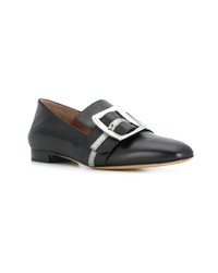 schwarze Leder Slipper von Bally