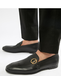 schwarze Leder Slipper von Kg Kurt Geiger