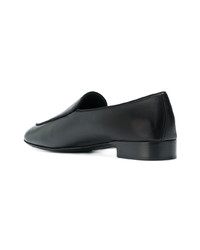 schwarze Leder Slipper von Giuseppe Zanotti Design