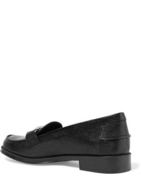 schwarze Leder Slipper von Tod's