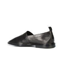 schwarze Leder Slipper von Pierre Hardy