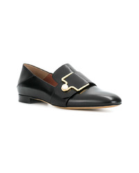 schwarze Leder Slipper von Bally