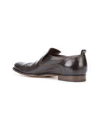 schwarze Leder Slipper von Officine Creative