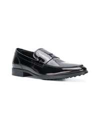 schwarze Leder Slipper von Tod's