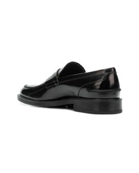 schwarze Leder Slipper von Tod's