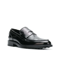 schwarze Leder Slipper von Tod's