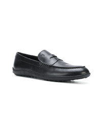 schwarze Leder Slipper von Tod's