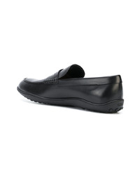 schwarze Leder Slipper von Tod's