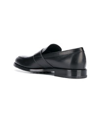 schwarze Leder Slipper von Tod's